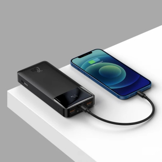 Портативная батарея (пауербанк) 20W 20000mAh Baseus Bipow Overseas с технологией QC3.0+PD3.0 2USB+Type-C + Кабель USB to Micro USB Черный (PPDML-M01) Портативная батарея (пауербанк) 20W 20000mAh Baseus Bipow Overseas с технологией QC3.0+PD3.0 2USB+Type-C + Кабель USB to Micro USB Черный (PPDML-M01)