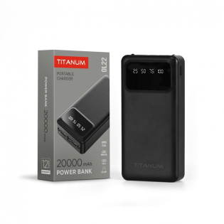Повербанк 20000 mAh TITANUM Black (TPB-OL22-B) Повербанк 20000 mAh TITANUM Black (TPB-OL22-B)