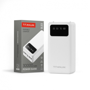 Повербанк 30000mAh TITANUM OL03 White (TPB-OL03-W) Повербанк 30000mAh TITANUM OL03 White (TPB-OL03-W)