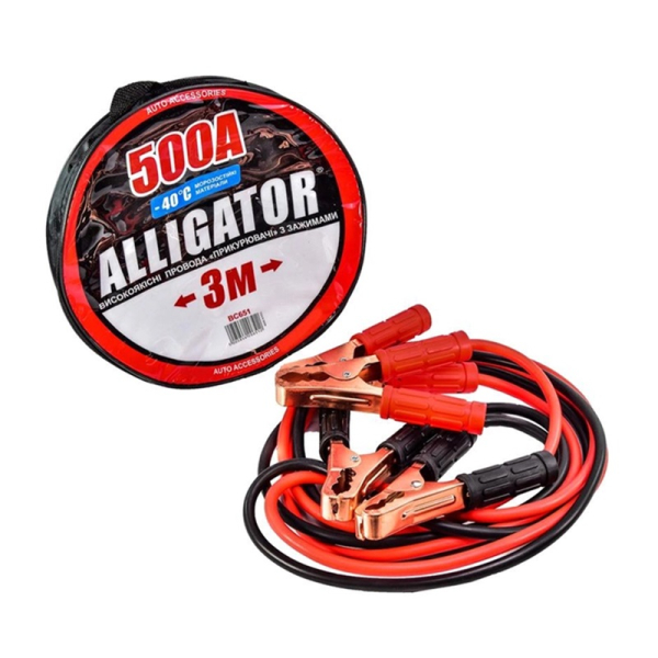 Стартовые провода Alligator 500 A 3 м (BC651)