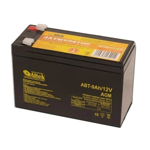 Аккумуляторна батарея Altek ABT-9Аh 12V AGM тяговый (2114216)
