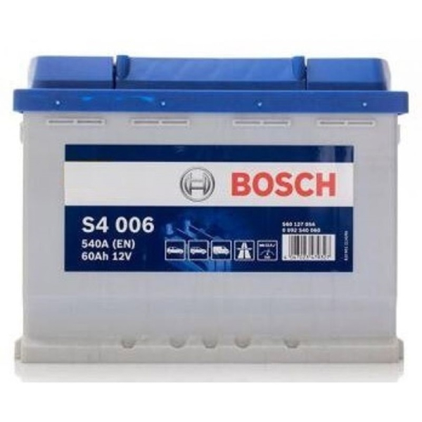 Аккумулятор Bosch 60 Ah 12 V 540A (+/-) S4 Euro 242*175*190 (0092S40060)