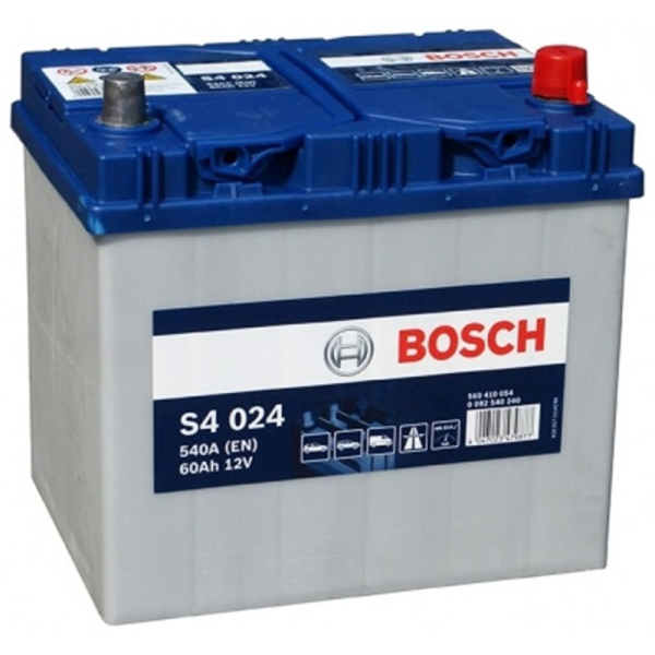 Акумулятор Bosch 60 Ah 12 V 540A (-/+) S4 Asia 232*173*225 (0092S40240)