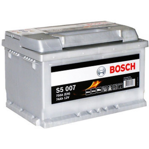 Аккумулятор Bosch 74 Ah 12 V 750A (-/+) S5 Euro 278*175*175 (0092S50070)
