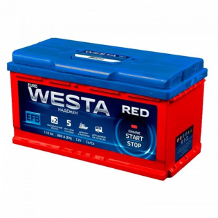Аккумулятор Westa RED 110 Ah 12 V 880A (-/+) EFB Euro 352*175*190 (WEFB1100L5 880 А (0) R) Аккумулятор Westa RED 110 Ah 12 V 880A (-/+) EFB Euro 352*175*190 (WEFB1100L5 880 А (0) R)