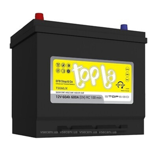 Аккумулятор Topla 65 Ah 12 V 600 A (+/-) EFB - Japan 230*173*200 (220) (112 160) Аккумулятор Topla 65 Ah 12 V 600 A (+/-) EFB - Japan 230*173*200 (220) (112 160)