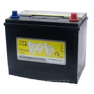 Аккумулятор Topla 70 Ah 12 V 680 A (-/+) EFB - Japan 266*172*200 (220) (112 270) Аккумулятор Topla 70 Ah 12 V 680 A (-/+) EFB - Japan 266*172*200 (220) (112 270)