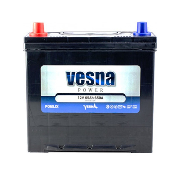 Акумулятор Vesna 65 Ah 12 V 650A (+/-) Power JIS Asia 230*173*200 (220) (415965)