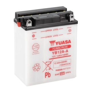Аккумулятор Yuasa 12,6 Ah 12 V 150 A YuMicron Battery Euro 134*80*160 (YB12A-A) Аккумулятор Yuasa 12,6 Ah 12 V 150 A YuMicron Battery Euro 134*80*160 (YB12A-A)