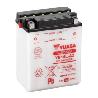 Аккумулятор Yuasa 14,7 Ah 12 V 175 A YuMicron Battery Euro 136*91*168 (YB14L-A2) Аккумулятор Yuasa 14,7 Ah 12 V 175 A YuMicron Battery Euro 136*91*168 (YB14L-A2)