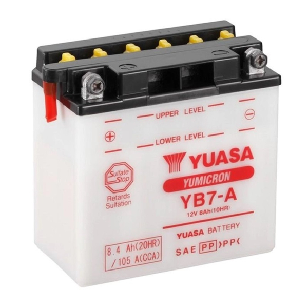 Аккумулятор Yuasa 8,4 Ah 12 V 105 A YuMicron Battery Euro 136*75*133 (YB7-A)