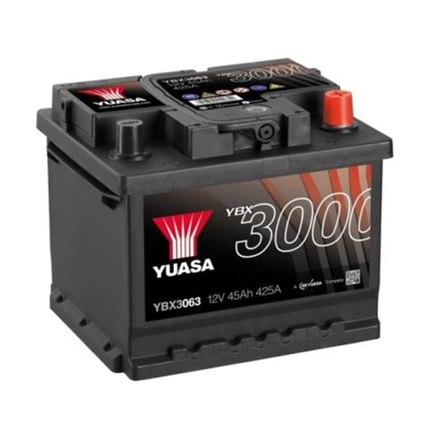 Аккумулятор Yuasa 45 Ah 12 V 440 A (-/+) SMF Battery Euro 207*175*175 (YBX3063)