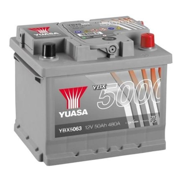 Акумулятор Yuasa 52 Ah 12 V 520 A (-/+) Silver High Performance Battery Euro 207*175*175 (YBX5063)