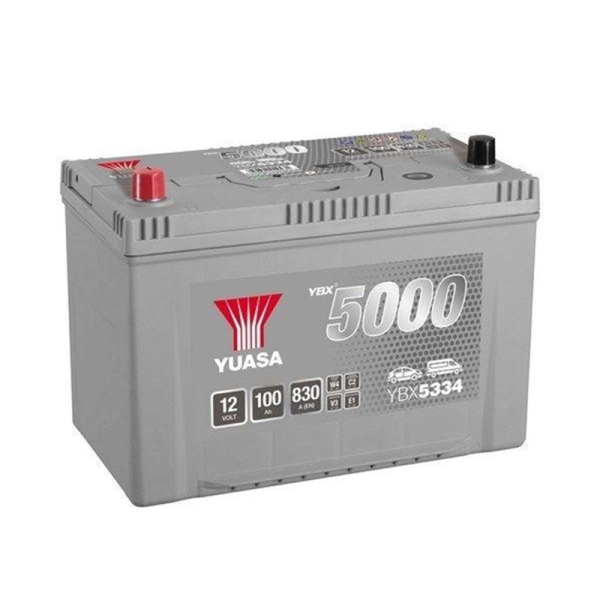 Аккумулятор Yuasa 100 Ah 12 V 830 A (+/-) Silver High Performance Battery Japan 303*174*222 (YBX5334)