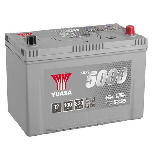 Акумулятор Yuasa 100 Ah 12 V 830 A (-/+) Silver High Performance Battery Japan 303*174*222 (YBX5335)