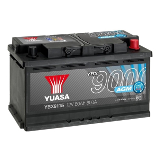 Аккумулятор Yuasa 80 Ah 12 V 800 A (-/+) AGM - Euro 317*175*190 (YBX9115) Аккумулятор Yuasa 80 Ah 12 V 800 A (-/+) AGM - Euro 317*175*190 (YBX9115)