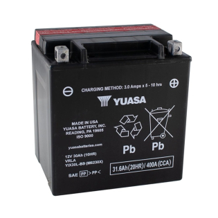 Аккумулятор Yuasa 31,6 Ah 12 V 386 A (-/+) AGM High Performance MF VRLA Battery Euro 166*175*175 (YIX30L-BS) Аккумулятор Yuasa 31,6 Ah 12 V 386 A (-/+) AGM High Performance MF VRLA Battery Euro 166*175*175 (YIX30L-BS)