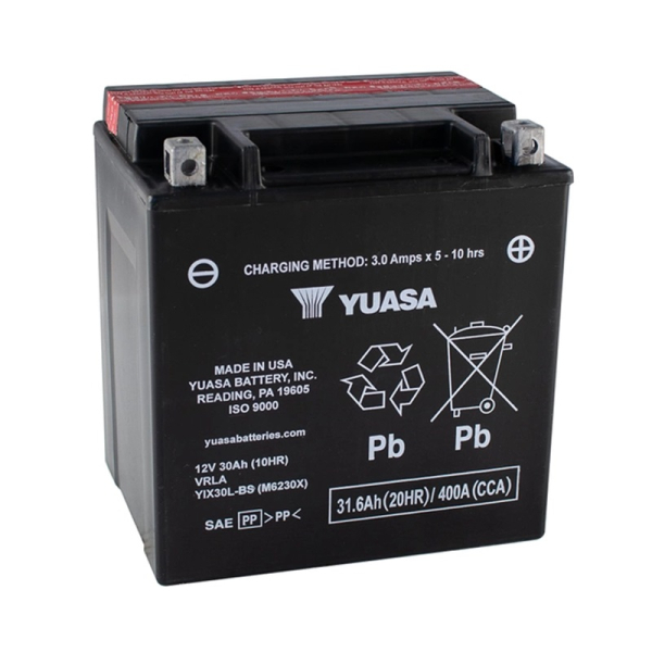 Аккумулятор Yuasa 31,6 Ah 12 V 386 A (-/+) AGM High Performance MF VRLA Battery Euro 166*175*175 (YIX30L-BS)