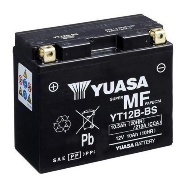 Акумулятор Yuasa 10,5 Ah 12 V 210 A (+/-) MF VRLA Battery Euro 150*69*130 (YT12B-BS)