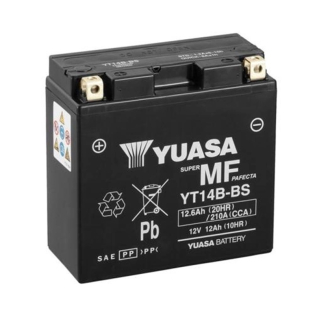 Аккумулятор Yuasa 12,6 Ah 12 V 210 A (+/-) MF VRLA Battery Euro 150*70*145 (YT14B-BS) Аккумулятор Yuasa 12,6 Ah 12 V 210 A (+/-) MF VRLA Battery Euro 150*70*145 (YT14B-BS)