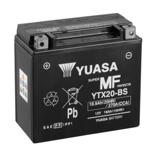 Аккумулятор Yuasa 18,9 Ah 12 V 270 A (+/-) MF VRLA Battery Euro 175*87*155 (YTX20-BS) Аккумулятор Yuasa 18,9 Ah 12 V 270 A (+/-) MF VRLA Battery Euro 175*87*155 (YTX20-BS)
