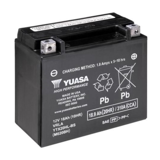 Аккумулятор Yuasa 18,9 Ah 12 V 310 A (-/+) AGM High Performance MF VRLA Battery Euro 175*87*155 (YTX20HL-BS) Аккумулятор Yuasa 18,9 Ah 12 V 310 A (-/+) AGM High Performance MF VRLA Battery Euro 175*87*155 (YTX20HL-BS)
