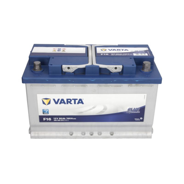 Аккумулятор VARTA 80 Ah 12 V 740A (-/+) Euro 315*175*190 (580400074)