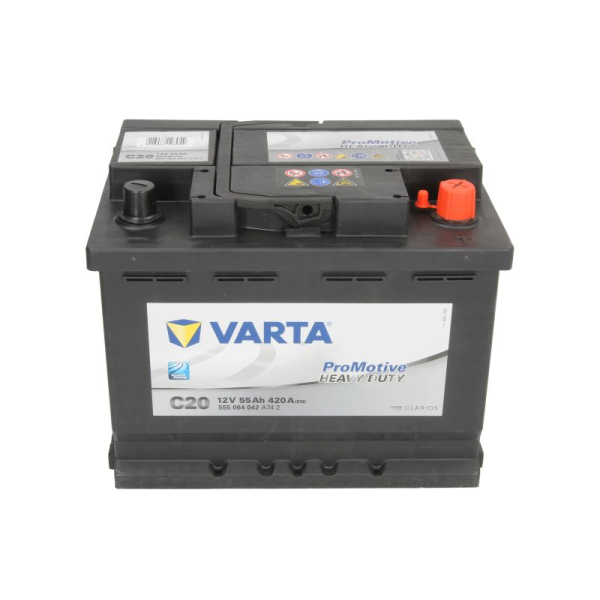 Аккумулятор VARTA 55 Ah 12 V 420 A (-/+) (555064042)