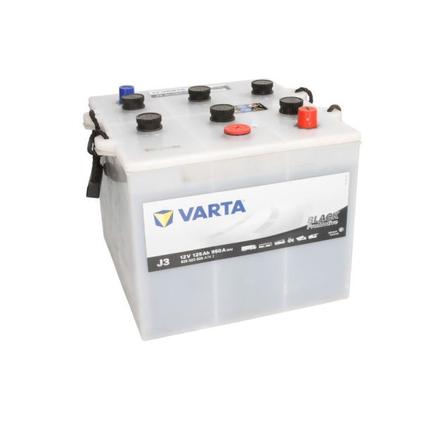 Акумулятор VARTA 125 Ah 12 V 950 A (-/+) WET (625023000)