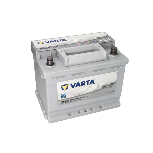 Аккумулятор VARTA 63 Ah 12 V 610 A (-/+) Silver Dynamic Euro 242*175*190 (563400061)
