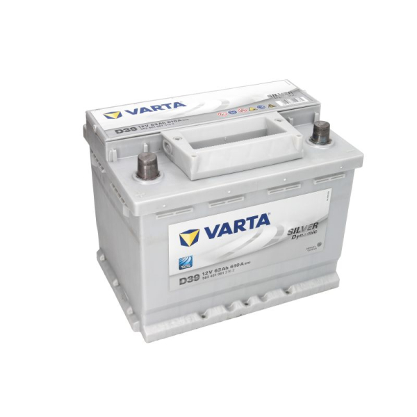 Аккумулятор VARTA 63 Ah 12 V 610 A (+/-) Silver Dynamic Euro 242*175*190 (563401061)