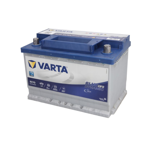 Аккумулятор VARTA 70 Ah 12 V 760 A (-/+) EFB Blue Dynamic Euro 278*175*190 (570500076)