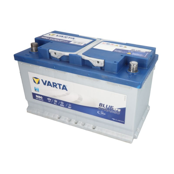 Аккумулятор VARTA 80 Ah 12 V 800 A (-/+) EFB Blue Dynamic Euro 353*175*190 (580500080)