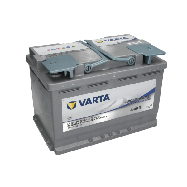 Аккумулятор VARTA 70 Ah 12 V 760A (-/+) Euro 278*175*190 (840070076)
