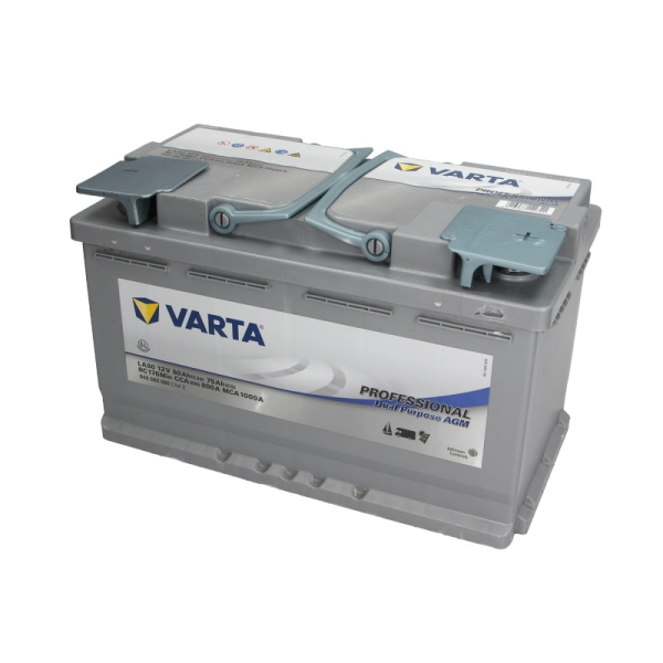Акумулятор VARTA 80 Ah 12 V 800A (-/+) Euro 315*175*190 (840080080)