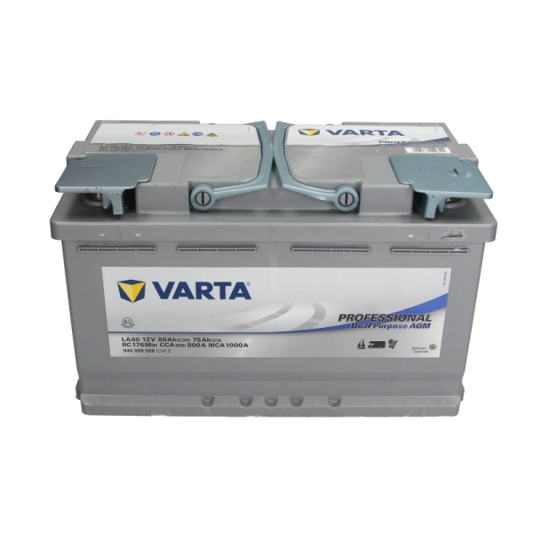 Акумулятор VARTA 80 Ah 12 V 800A (-/+) Euro 315*175*190 (840080080)
