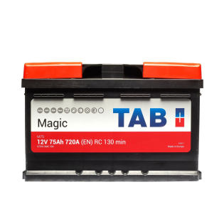 Аккумулятор TAB 75 Ah 12 V 720 A (-/+) Magic Euro 278*175*175 (189 072) Аккумулятор TAB 75 Ah 12 V 720 A (-/+) Magic Euro 278*175*175 (189 072)