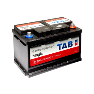Аккумулятор TAB 75 Ah 12 V 720 A (-/+) Magic Euro 278*175*175 (189 072) Аккумулятор TAB 75 Ah 12 V 720 A (-/+) Magic Euro 278*175*175 (189 072)