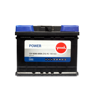 Аккумулятор Vesna 60 Ah 12 V 600 A (-/+) Power Euro 242*175*190 (415 262) Аккумулятор Vesna 60 Ah 12 V 600 A (-/+) Power Euro 242*175*190 (415 262)