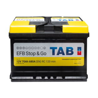 Аккумулятор TAB 70 Ah 12 V 760 A (-/+) EFB - Euro 278*175*190 (212 070) Аккумулятор TAB 70 Ah 12 V 760 A (-/+) EFB - Euro 278*175*190 (212 070)