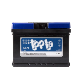 Аккумулятор Topla 62 Ah 12 V 600 A (-/+) TOP Euro 242*175*175 (118 662) Аккумулятор Topla 62 Ah 12 V 600 A (-/+) TOP Euro 242*175*175 (118 662)