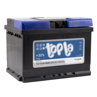Аккумулятор Topla 62 Ah 12 V 600 A (-/+) TOP Euro 242*175*175 (118 662) Аккумулятор Topla 62 Ah 12 V 600 A (-/+) TOP Euro 242*175*175 (118 662)