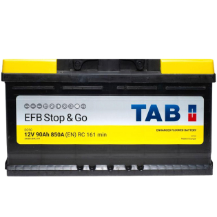 Аккумулятор TAB 90 Ah 12 V 850A (-/+) EFB Euro 353*175*190 (212090) Аккумулятор TAB 90 Ah 12 V 850A (-/+) EFB Euro 353*175*190 (212090)