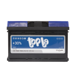 Аккумулятор Topla 75 Ah 12 V 720A (-/+) TOP Euro 278*175*175 (118072) Аккумулятор Topla 75 Ah 12 V 720A (-/+) TOP Euro 278*175*175 (118072)
