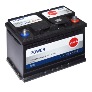 Аккумулятор Vesna 74 Ah 12 V 680 A (-/+) Power Euro 278*175*190 (415 074) Аккумулятор Vesna 74 Ah 12 V 680 A (-/+) Power Euro 278*175*190 (415 074)