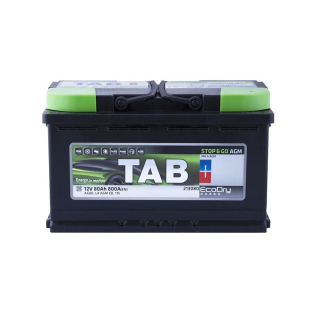 Аккумулятор TAB 80 Ah 12 V 800A (-/+) AGM Euro 315*175*190 (213080) Аккумулятор TAB 80 Ah 12 V 800A (-/+) AGM Euro 315*175*190 (213080)