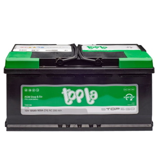 Аккумулятор Topla 105 Ah 12 V 950 A (-/+) AGM - Euro 394*175*190 (114 105) Аккумулятор Topla 105 Ah 12 V 950 A (-/+) AGM - Euro 394*175*190 (114 105)