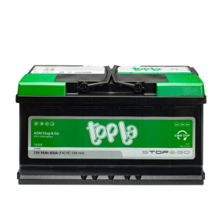 Аккумулятор Topla 95 Ah 12 V 850 A (-/+) AGM - Euro 353*175*190 (114 090) Аккумулятор Topla 95 Ah 12 V 850 A (-/+) AGM - Euro 353*175*190 (114 090)