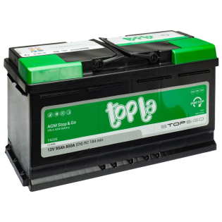 Аккумулятор Topla 95 Ah 12 V 850 A (-/+) AGM - Euro 353*175*190 (114 090) Аккумулятор Topla 95 Ah 12 V 850 A (-/+) AGM - Euro 353*175*190 (114 090)