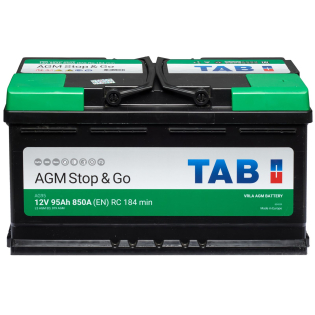 Аккумулятор TAB 95 Ah 12 V 850 A (-/+) AGM - Euro 353*175*190 (213 090) Аккумулятор TAB 95 Ah 12 V 850 A (-/+) AGM - Euro 353*175*190 (213 090)
